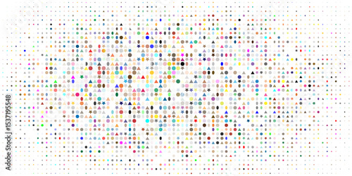 multy color Dot and star pattern seamless background. Polka dot pattern template Monochrome dotted texture modern seamless. vector eps 10