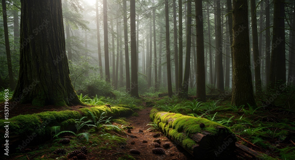 Obraz premium morning in the woods