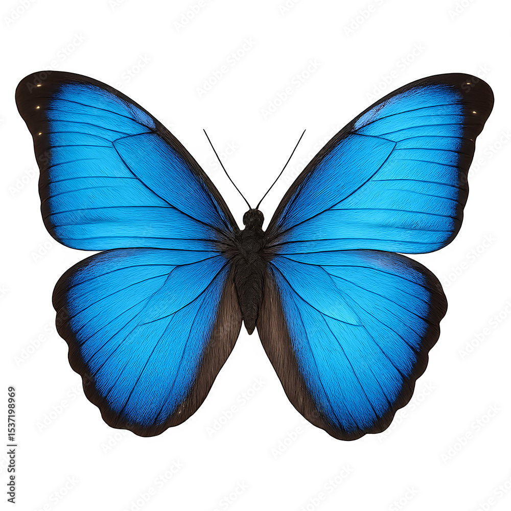 Obraz premium Vibrant Blue Morpho Butterfly