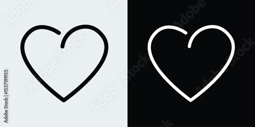 Heart icon. Love or like symbol. Stock illustration