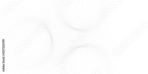 Modern abstract background. Halftone dots in circle form. Spiral logo, icon or design element. Black dots on a white background and white dots on the black side.
