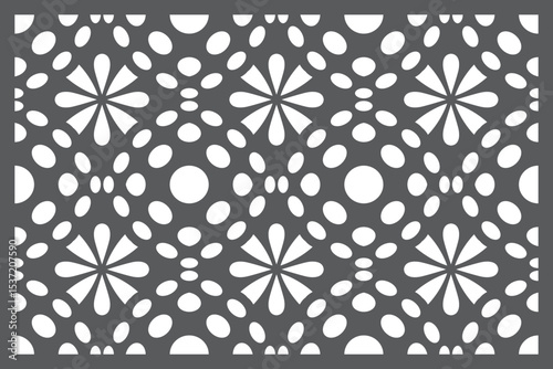 Seamless pattern jali design Vector