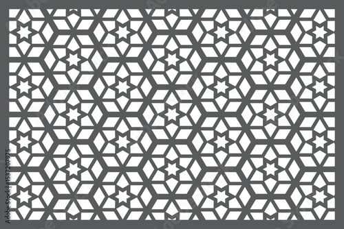 Seamless pattern jali design Vector