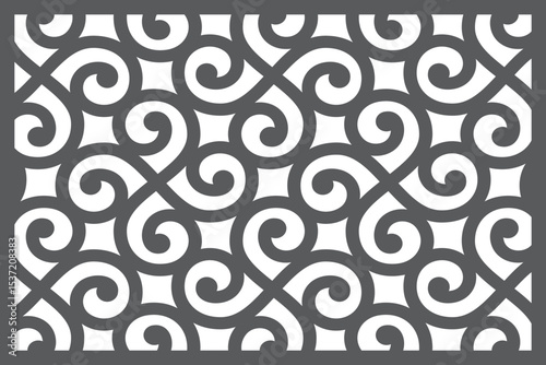 Seamless pattern jali design Vector