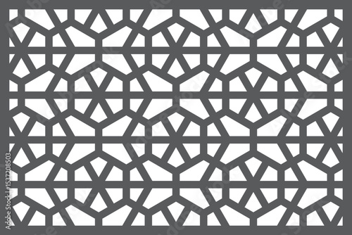 Seamless pattern jali design Vector