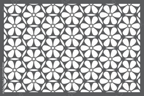 Seamless pattern jali design Vector