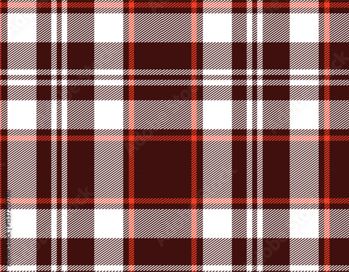 Plaid pattern seamless. Cool white & Iridescent violet red Tartan Fabric Design.
