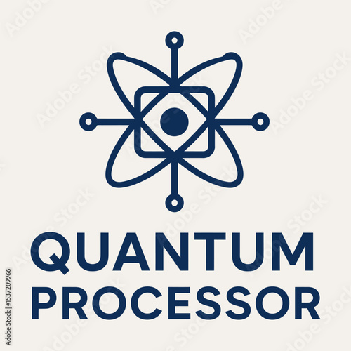 Light‑themed quantum processor graphic with circuit waves.