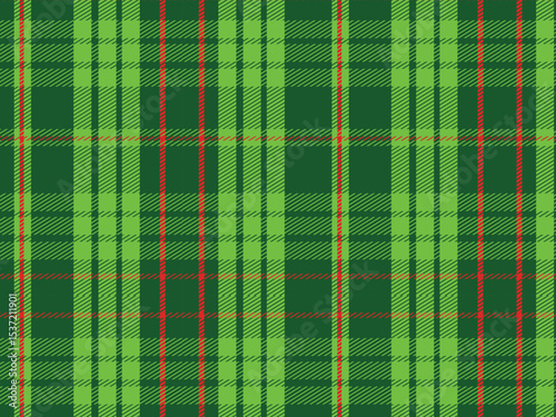 Seamless Green Plaid Striped Tileable Repeating Pattern St. Patrick's Day Abstract Background