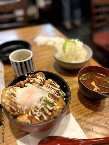 Japanese Katsudon Egg Bowl