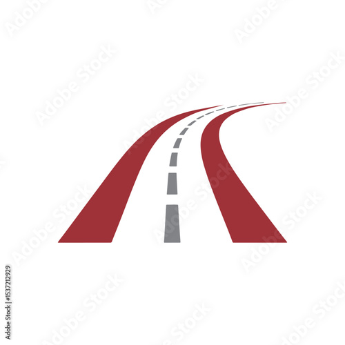 Unique road logo Modern and minimalist vector and abstract logo