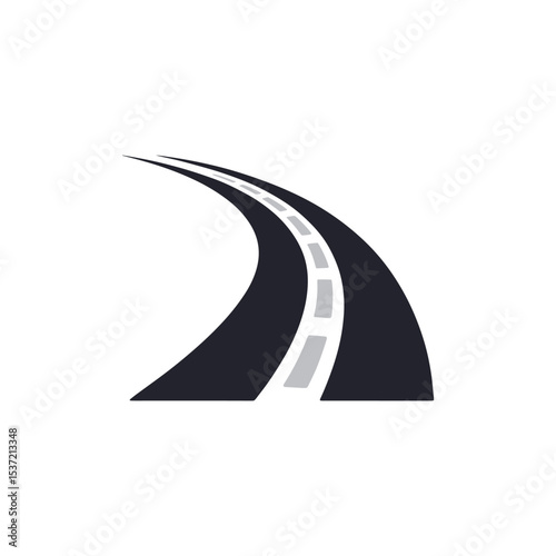 Unique road logo Modern and minimalist vector and abstract logo