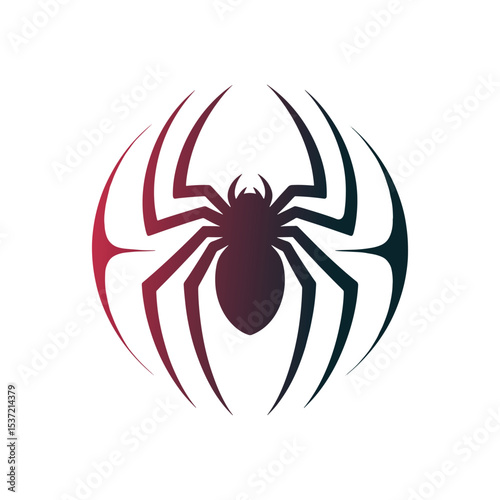 Unique spider logo Modern and minimalist vector and abstract logo