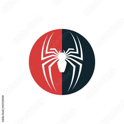 Unique spider logo Modern and minimalist vector and abstract logo
