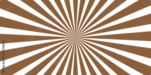 Brown color and white color Sunburst for the background flag of japanese Brown and beige sunburst background