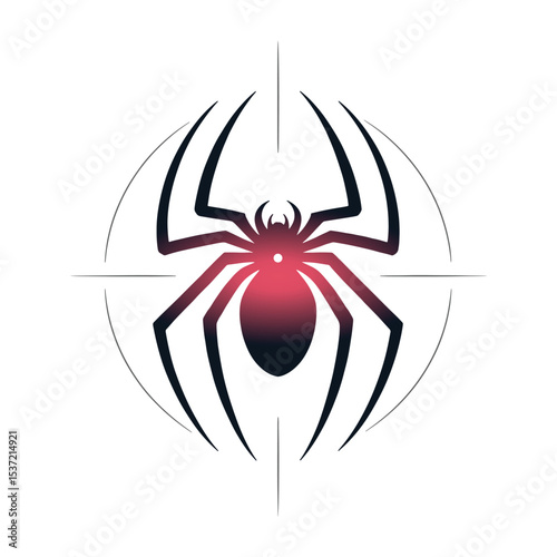 Unique spider logo Modern and minimalist vector and abstract logo