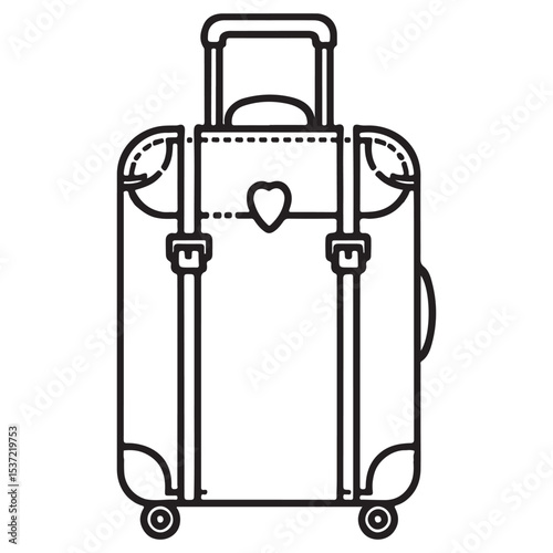 Vintage Suitcase Luggage Travel Bag Retro Style Adventure Journey Trip