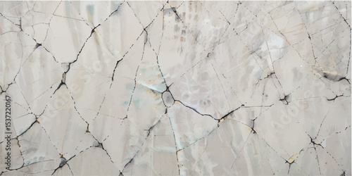 Cracked Cement Surface with Gray Concrete Finish – Grungy Textured Background for Architectural and Industrial Use

