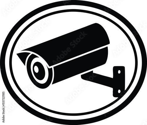 security camera vector illustration