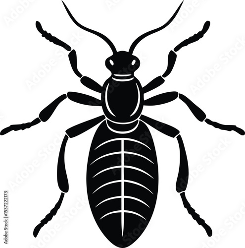termite silhouette vector.