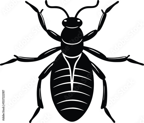 termite silhouette vector.