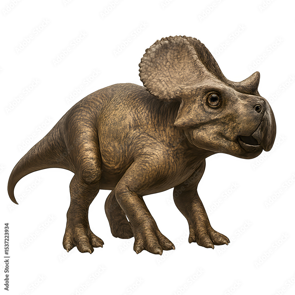 Obraz premium Baby Triceratops Dinosaur Portrait