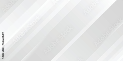 3D white geometric abstract background overlap layer on bright space with rounded rhomb effect  modern white