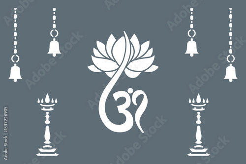 Om Jali design, Om cnc cut jali, corian jali for Temple Mandir door Window etc.
