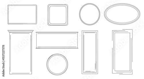 A Variety Of Frames in Different Shapes and Sizes