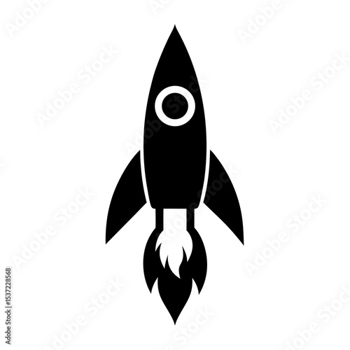 space rocket vector illustration