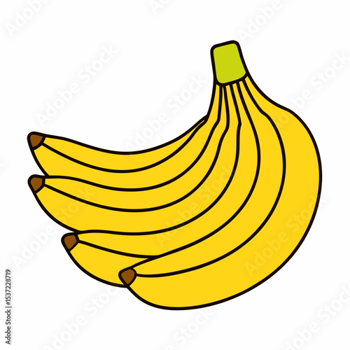 banana isolated on white background