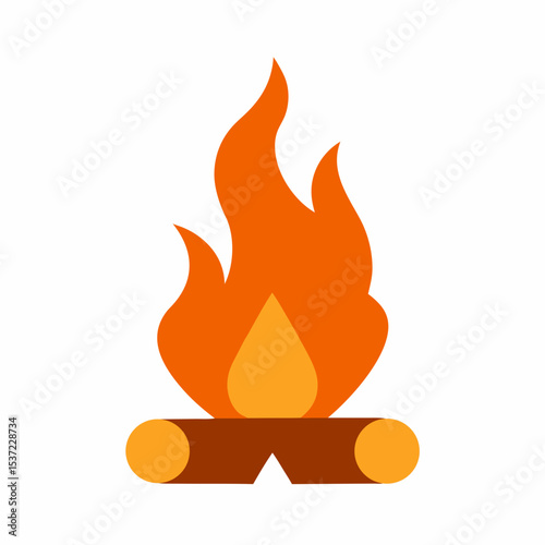 vector illustration of a fire icon