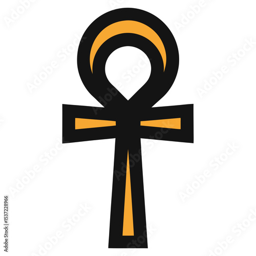 vector illustration of a cross symbol