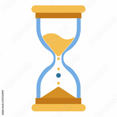 vector illustration of hourglass