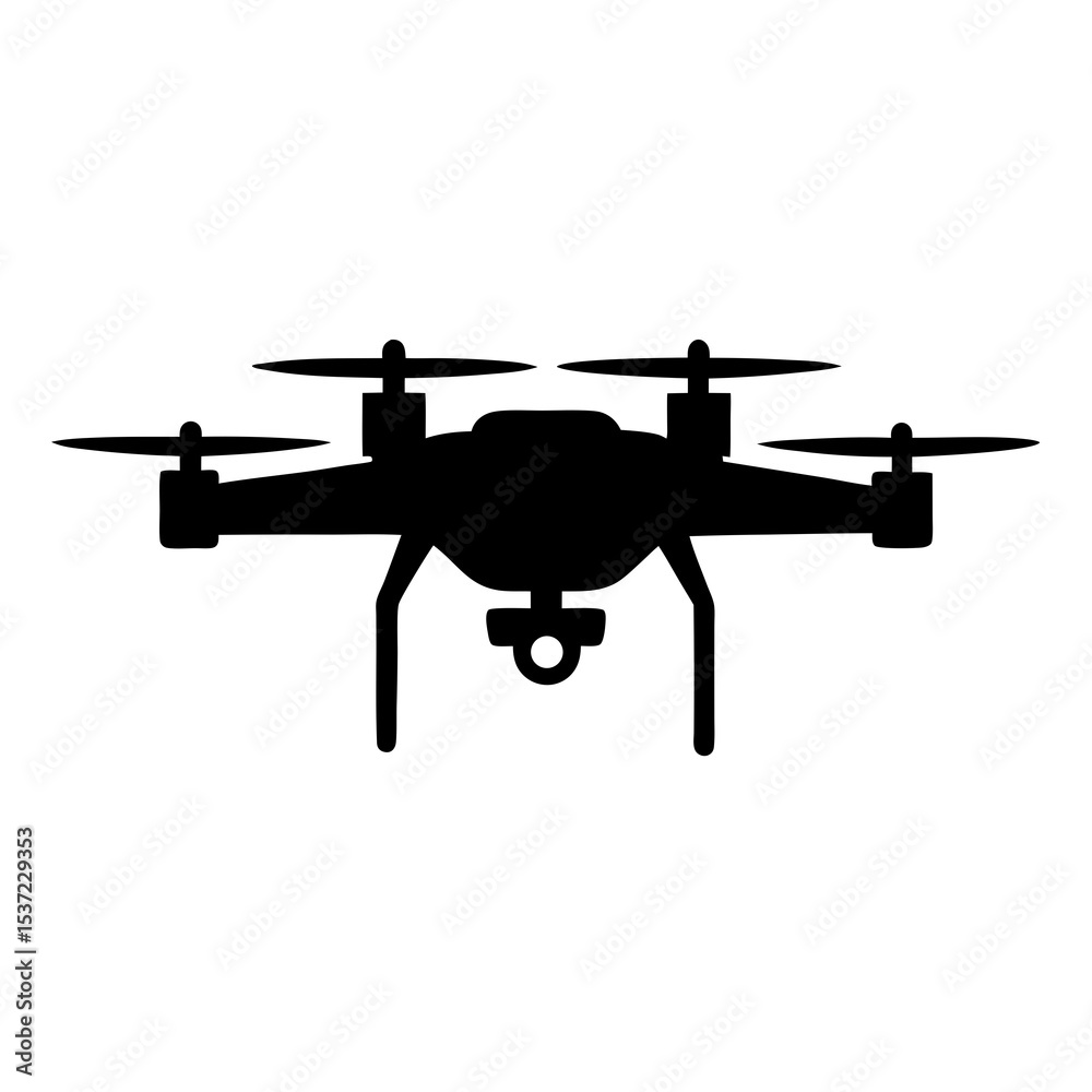 Naklejka premium silhouette of a military aircraft