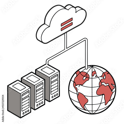 Global Cloud Computing Secure Server Infrastructure and Worldwide Network Access