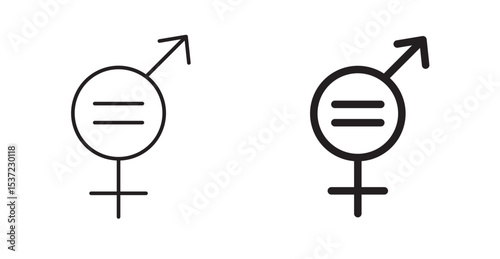Gender equality icon