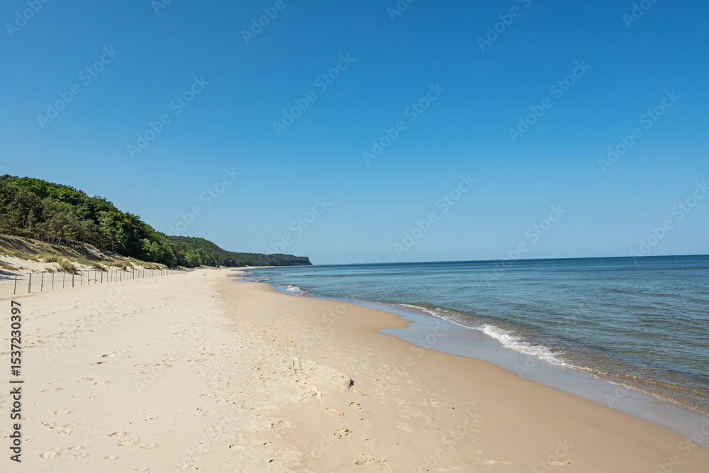 sand beach and Baltic Sea sand beach and Baltic Sea