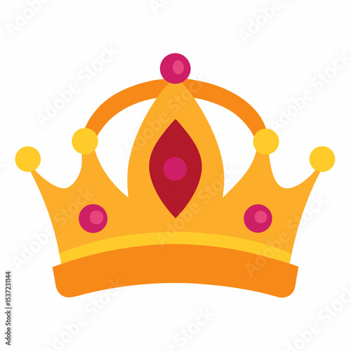 golden crown vector illustration