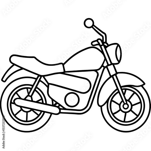 Vintage vector illustration of a retro red motor scooter, a classic two-wheeled transport with chrome details, perfect for a speedy ride