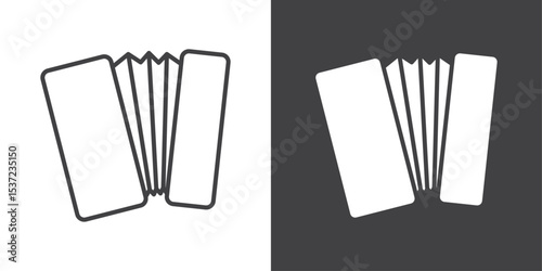 accordion icon symbol illustration logo