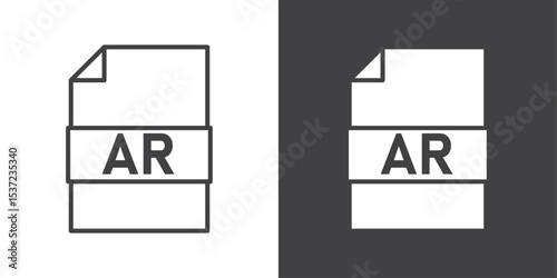 ar file icon symbol illustration logo