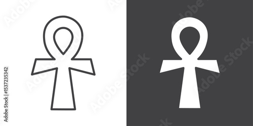 ankh icon symbol illustration logo