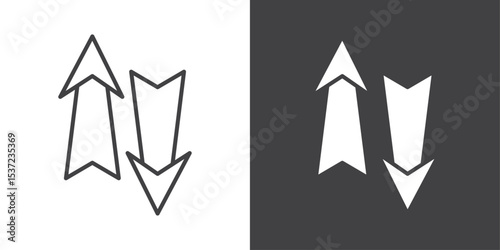 arrow up and down icon symbol illustration logo