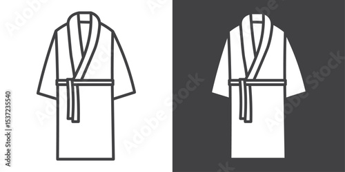 bath robe icon symbol illustration logo