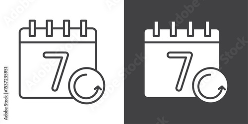 calendar update icon symbol illustration logo