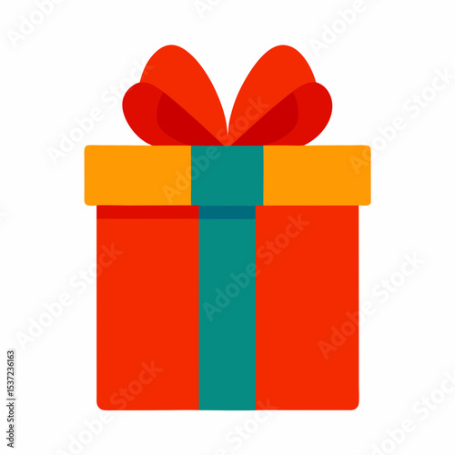 gift box with red ribbon