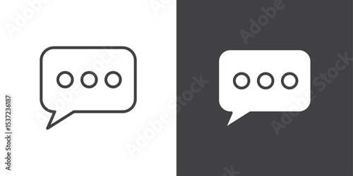 Chat icon symbol illustration logo