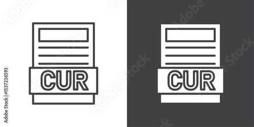 cur file icon symbol illustration logo