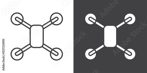 Drone Technology icon symbol illustration logo